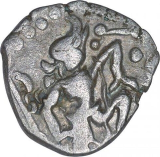 Billion Dramma coin of Bhoja I of Gurjara Pratiharas.