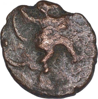 Copper Kasu Coin of Vijayanagar Empire of Hanuman Type.