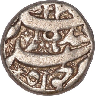 Silver One Rupee Coin of Jahangir of Qandahar Mint.