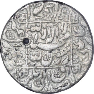 Very Rare Silver One Rupee Coin of Shahjahan I of Patan Deo Mint.