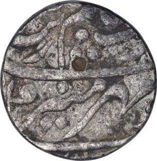 Silver One  Rupee Coin of Aurangzeb of Akbarnagar Mint.