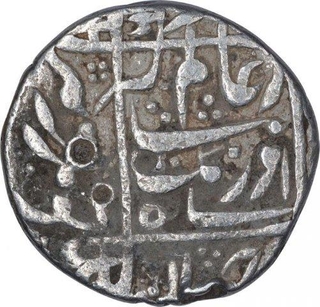 Silver One Rupee Coin of Aurangzeb of Junagad Mint.