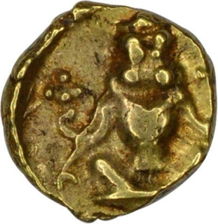 Gold Fanam Coin of Kanthirava Narasaraja I of Mysore  Kingdom.