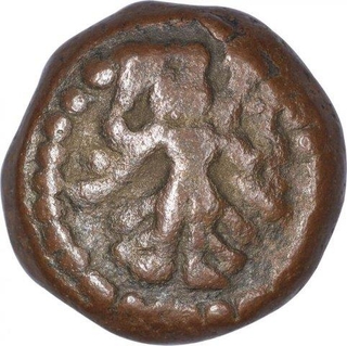 Copper Kasu coin  of Ramayana Series of Tanjavur Nayakas.