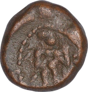 Copper Kasu coin of Ramayana Series of Tanjavur Nayakas.