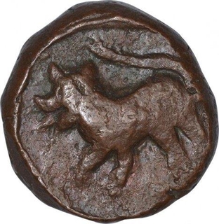 Copper Paisa Coin of Namdar Khan of Hyderabad Feudatory Elichpur.