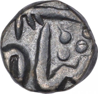 Silver One Quarter Rupee Coin of Udaipur Mint of Mewar State.