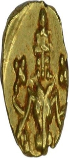 Gold Fanam Coin of Krishnaraja Wodeyar III of Mysore State.