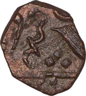 Unlisted Copper Half Paisa Coin of Sunth State.