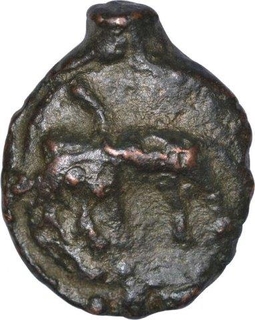 Cast Copper kakani Coin of Sunga Kingdom of Mauryan Empire.