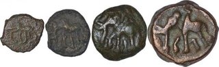 Cast Copper Kakani Coin of Sunga Kingdom of Maurya Dynasty.