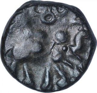 Rare Potin Coin of Kaushikiputra Satkarni of Satavahanas Dynasty.