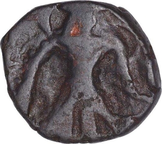 Copper Quarter Coin of Vasudeva I of Kushan Dynasty.