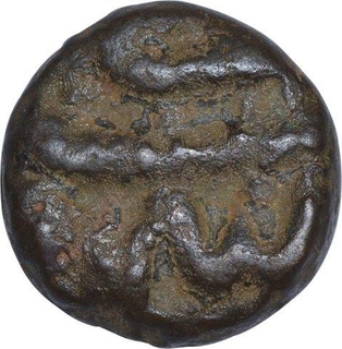 Copper One Sixth Falus Coin of Burhan Nizam Shah II of Ahmadnagar Sultanate.