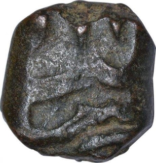 Copper One Third Falus Coin of Ali Adil Shah I of Bijapur Sultanate.