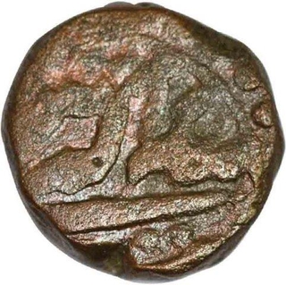 Copper Quarter Dam Coin of Akbar of Month Shaharewar.