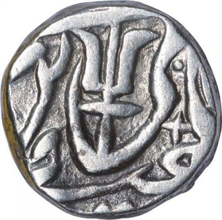 Silver One Rupee Coin of Srinagar Mint of Maratha Confederacy.