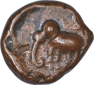 Copper Kasu Coin of Wadiyars of Mysore.