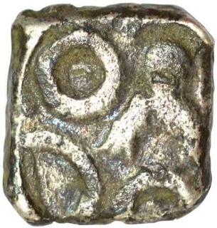 Punch Marked Silver Quarter Karshapana Coin of Avanti Janapada.