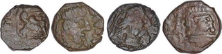 Copper Drachma Coins of Rajuvula Satrapas.