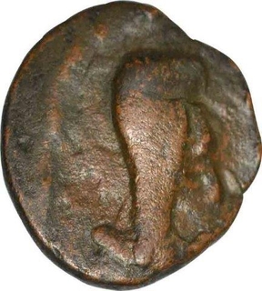 Copper Drachma Coin of Kujula Kadphises of Kushan Dynasty.