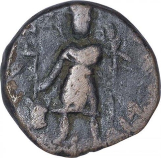 Copper Tetradrachma Coin of Vima Kadphises of Kushan Dynasty.