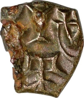 Copper Half Coin of Siva Magha of Kaushambhi Region of Magh Dynasty.