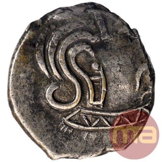 Rare Error Silver Drachma Coin of Kumaragupta of Gupta Dynasty.