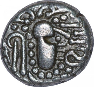 Silver One Dramma Coin of Chaulukyas of Gujrat.