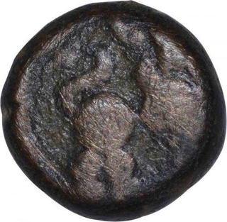 Debased Silver Dramma Coin of Samanta Narayana of Yadavas of Devagiri Feudatory.