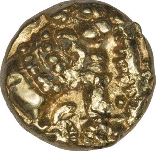 Rare Gold Fanam of Western Ganga Dynasty.