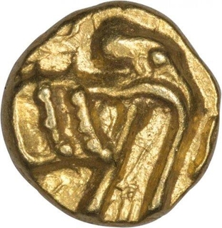 Gold Quarter Fanam Coin of Western Ganga Dynasty.