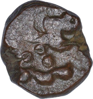 Copper One Twelfth Gani Coin of Shams ud din Muhammad Shah III of Bahamani Sultanate.