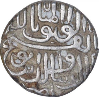 Silver One Tanka Coin of Nasir ud Din Mahmud III of Ahmadabad Mint of Gujarat Sultanate.