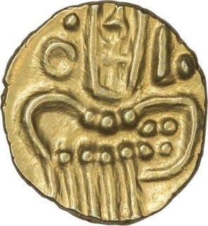 Gold Durgi Fanam Coin of Chitradurga Nayakas.