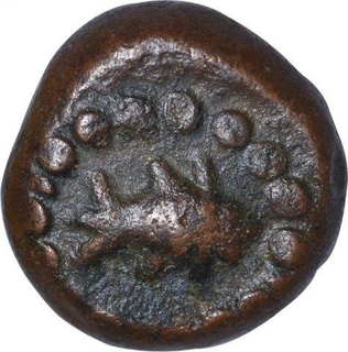 Copper Coin of Nawabs of Arcot State.