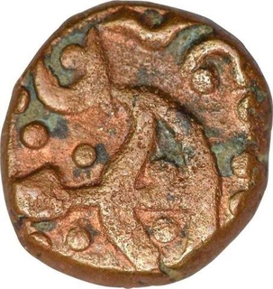 Copper Half Paisa Coin of Afzal Ud Daula of Hyderabad State.