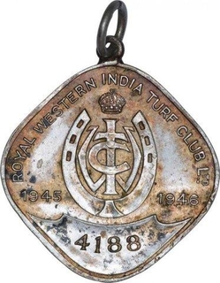 Cupro Nickle Turf Medal of Royal Western India Turf Club Ltd.