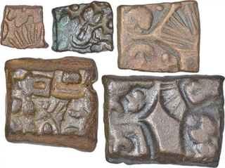 Punch Marked Copper Coins  of Vidharbha Janapada.