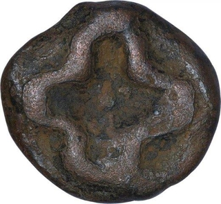 Cast Copper Karshapana Coin of Vidarbha Region.