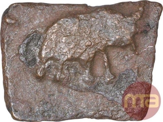 Copper Coin of Satkarni I of Satavahana Dynasty.