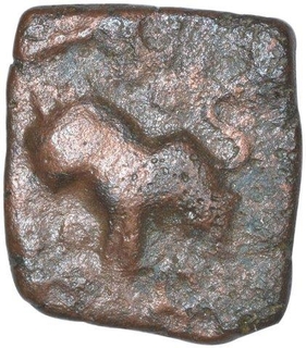 Copper Coin of Satkarni I of Satavahana Dynasty.