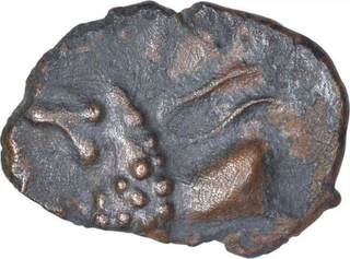 Potin Coin of Satkarni I of Junnar Region of Satavahana Dynasty.