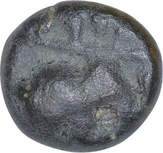 Copper Coin of Satkarni I of Marathwada Region of Satavahana Dynasty.