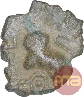 Copper Coin of Satkarni I of Satavahana Dynasty.