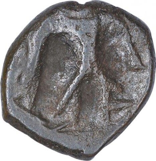 Copper Coin of Vasudeva I of Kushan Dynasty.