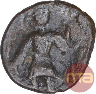 Copper Coin of Vasudeva I of Kushan Dynasty.