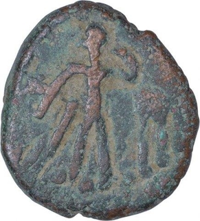 Copper Tetradrachma coin of Kota Kula Region of Huns Dynasty.