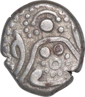 Silver One Rupee Coin of Gangeya Deva of Kalachuris of Tripuri.