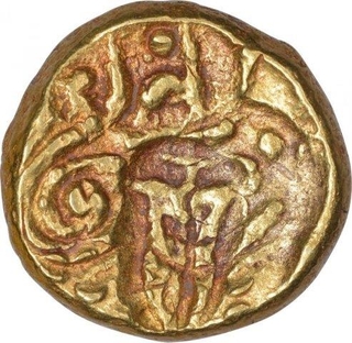 Gold Pagoda Coin of Bhujabala of Telugu Chodas of Nellore.